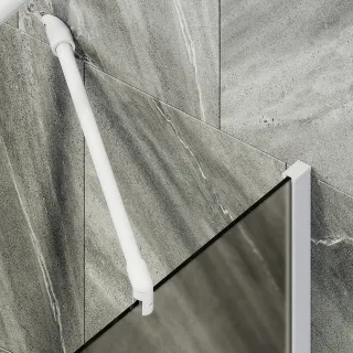 Шторка на ванну MaybahGlass MGV-74-1ш 60см белый